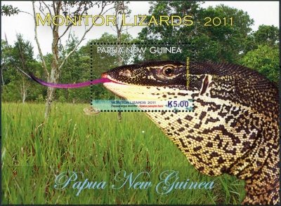 Папуа Новая Гвинея. 2011. Вараны (Блок. MNH OG)