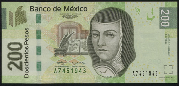 Мексика. 200 песо (Unc) 2009