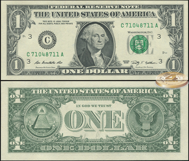 США. 1 доллар (Unc) 2009.C