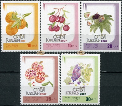 Иордания. 2007. Фрукты (Серия. MNH OG)