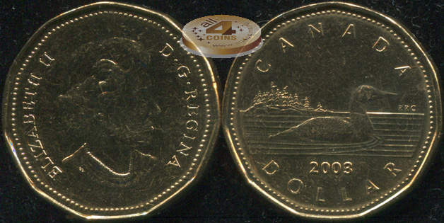 Канада. 1 доллар. 2003 (Unc)