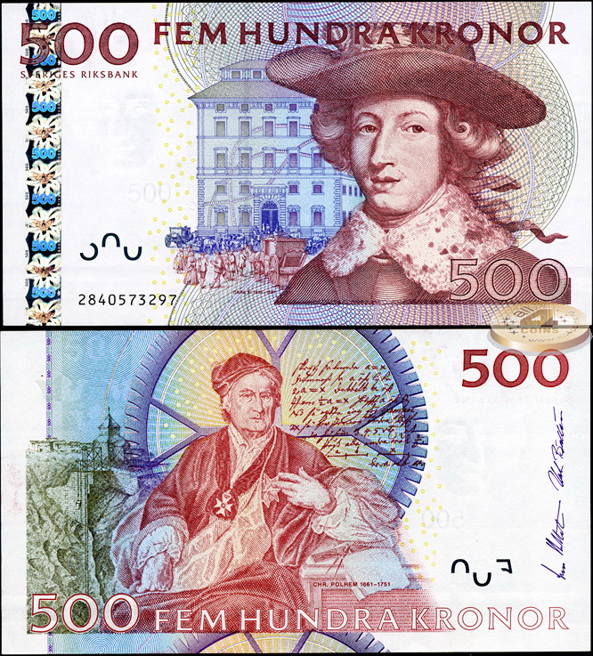 Швеция. 500 крон (Unc) 2002