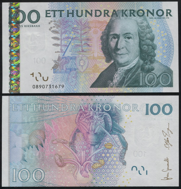 Швеция. 100 крон (Unc) 2010