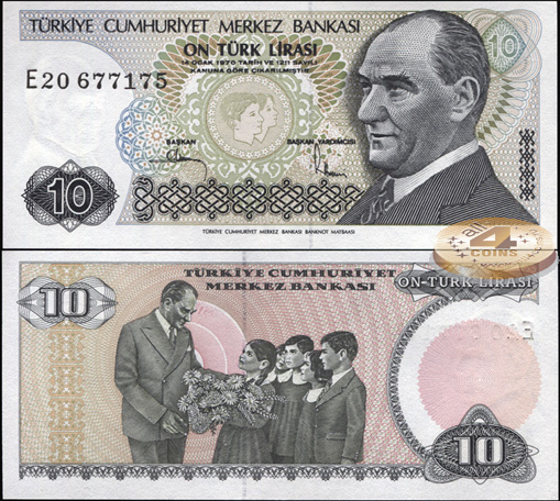 Турция. 10 лир (Unc) 1982