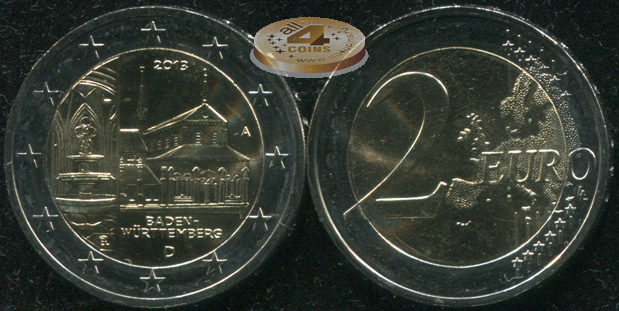 Германия. 2 евро. 2013.A (Unc. Биметалл)