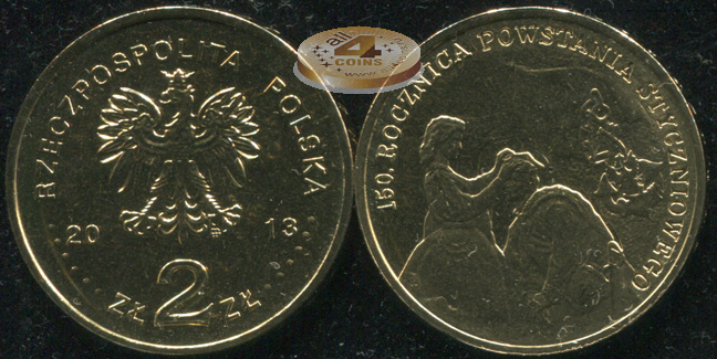 Польша. 2 злотых. 2013 (Unc)