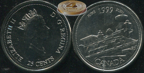 Канада. 25 центов. 1999 (Unc)