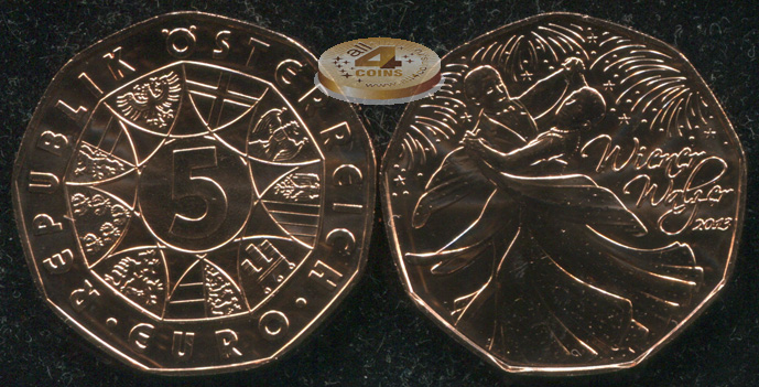 Австрия. 5 евро. 2012 (Unc)