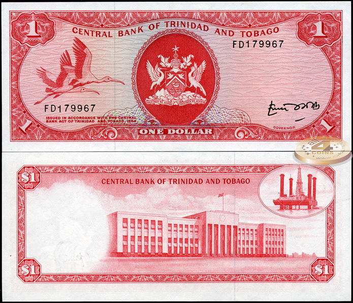 Тринидад и Тобаго. 1 доллар (Unc) 1977