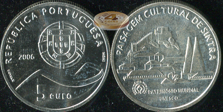 Португалия. 5 евро. 2006 (Unc. Серебро)