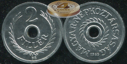 Венгрия. 2 филлера. 1985 (Unc)
