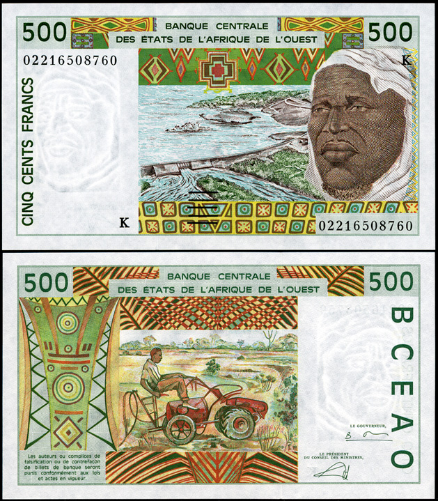 Западные Африканские Штаты. 500 франков (Unc) 2002