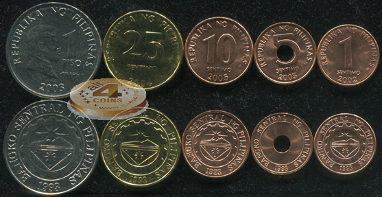 Филиппины. Набор №6 (5 монет) 1997-11