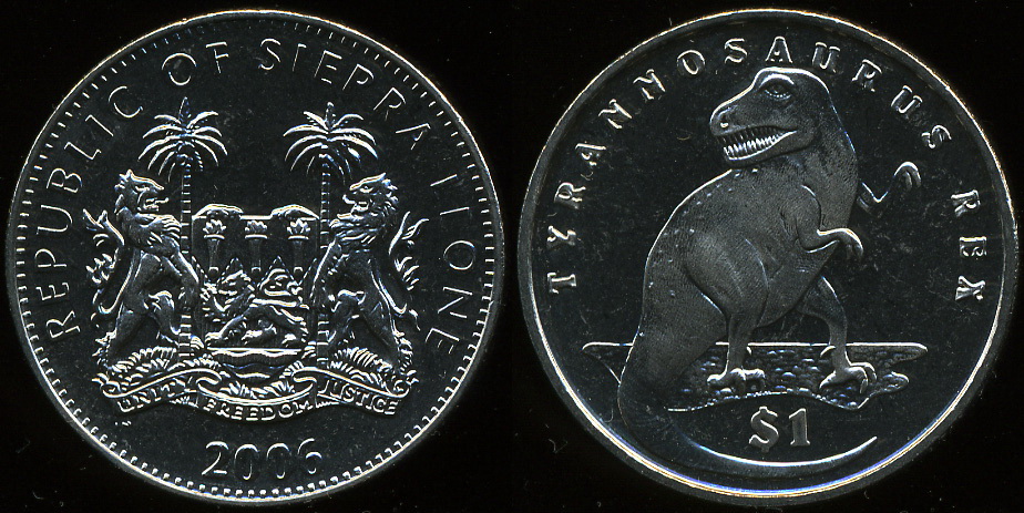 Сьерра Леоне. 1 доллар. 2006 (Unc)