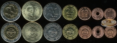 Филиппины. Набор №3 (7 монет. 1 биметалл) 1993-2010