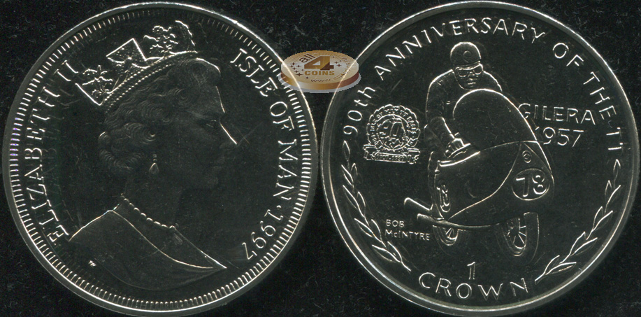 Остров Мэн. 1 крона. 1997 (Unc)