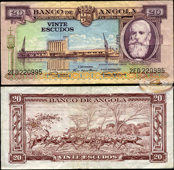 Ангола. 20 эскудо (VF) 1956