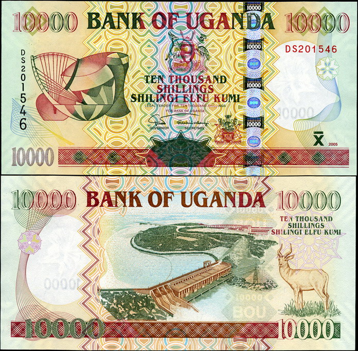 Уганда. 10000 шиллингов (Unc) 2005