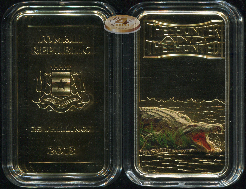 Сомали. 25 шиллингов. 2013 (Proof. Позолота. Эмаль)