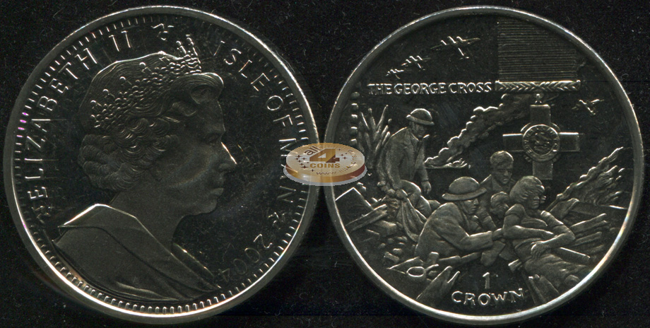 Остров Мэн. 1 крона. 2004 (Unc)