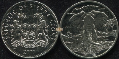 Сьерра Леоне. 1 доллар. 2007 (Unc)
