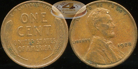 США. 1 цент. 1928 (XF)