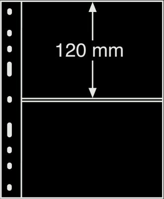 Черный лист Optima на 2 ячейки (S). [1 шт] (Leuchtturm)