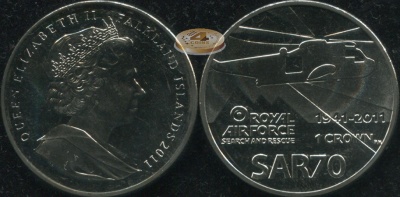 Фолклендские о-ва. 1 крона. 2011 (Unc)