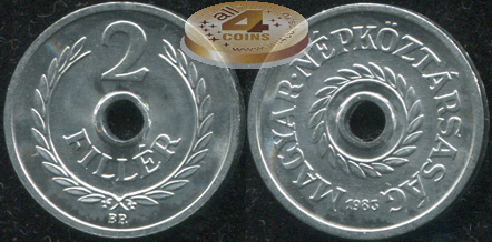 Венгрия. 2 филлера. 1983 (Unc)