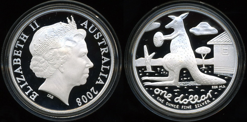 Австралия. 1 доллар. 2008 (Proof. Серебро)