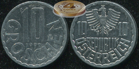 Австрия. 10 грошенов. 1991 (Unc)