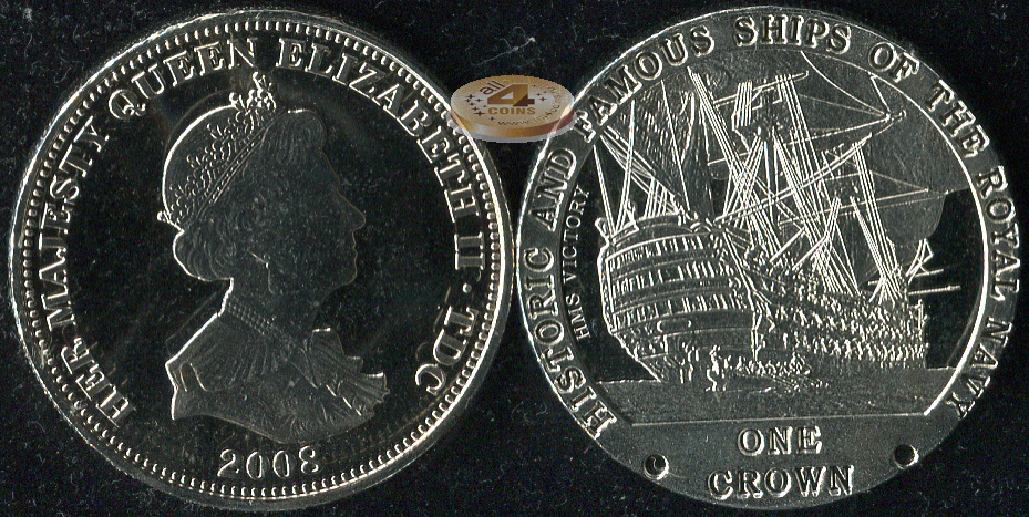 Тристан-да-Кунья. 1 крона. 2008 (Prooflike)