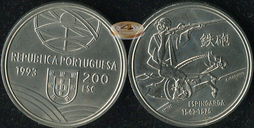 Португалия. 200 эскудо. 1993 (Unc)