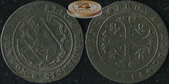 Швейцария (Берн). 1 батцен. 1818 (VF.Биллон)