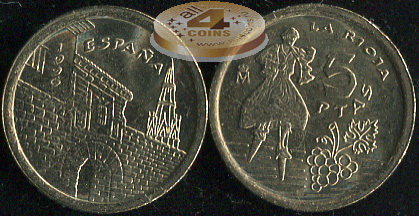 Испания. 5 песет. 1996 (Unc)