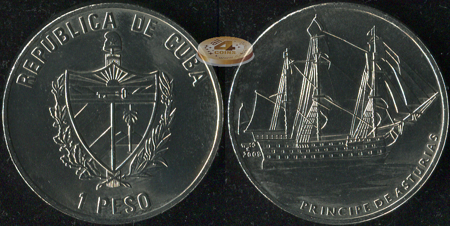 Куба. 1 песо. 2008 (Unc)