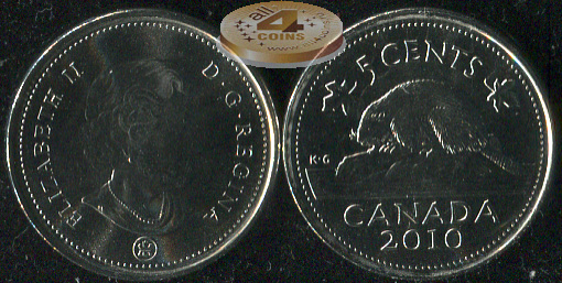 Канада. 5 центов. 2010 (Unc)