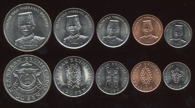 Бруней. Набор №1 (5 монет) 2002-05