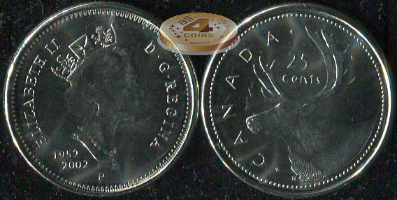 Канада. 25 центов. 2002 (Unc)