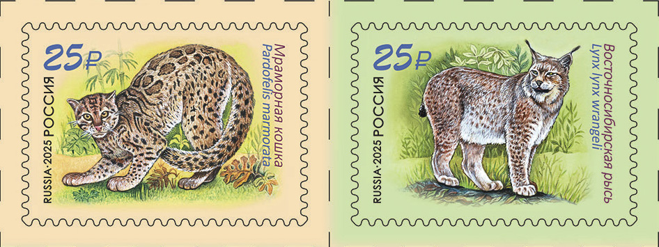 Россия. 2025. Фауна (Сцепка. MNH OG)