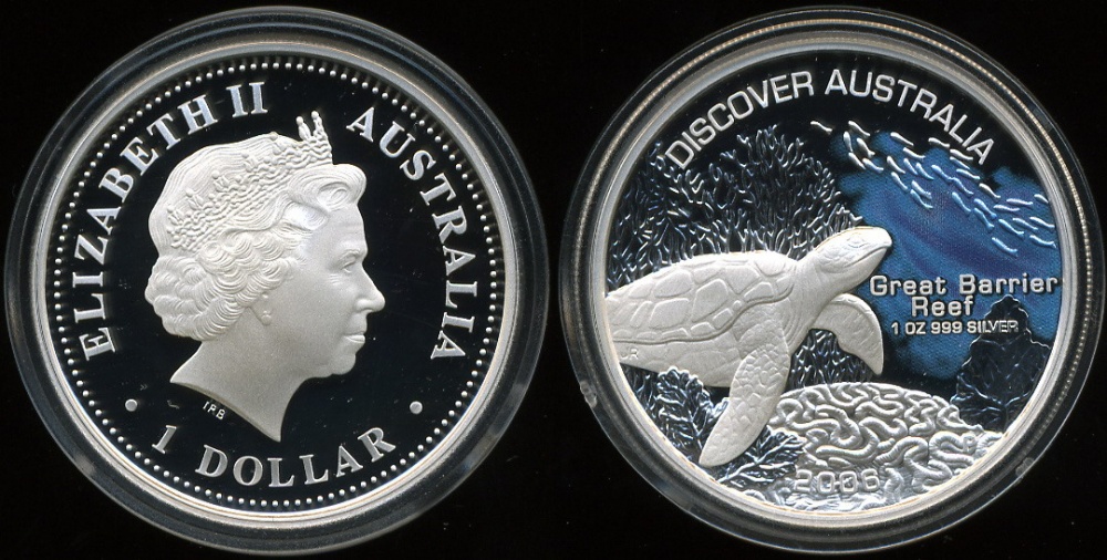 Австралия. 1 доллар. 2006 (Proof. Серебро. Эмаль)