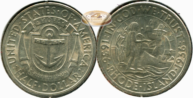 США. 1/2 доллара. 1936.D (Unc. Серебро)