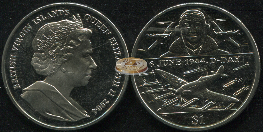 Британские Виргинские о-ва. 1 доллар. 2004 (Unc)