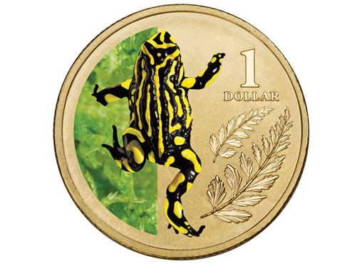 Австралия. 1 доллар. 2012 (Unc. Эмаль. Карточка)