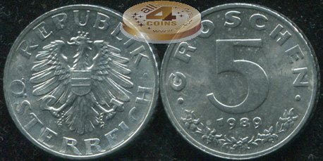 Австрия. 5 грошенов. 1985 (Unc)