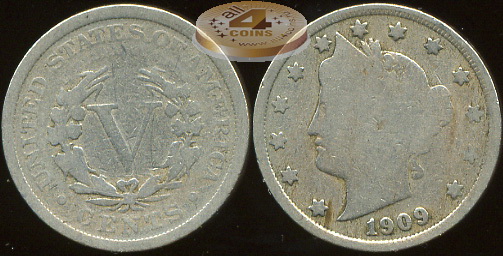 США. 5 центов. 1909 (G)
