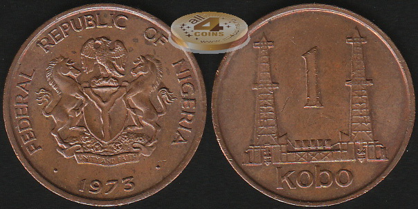 Нигерия. 1 кобо. 1973 (Gem BU)