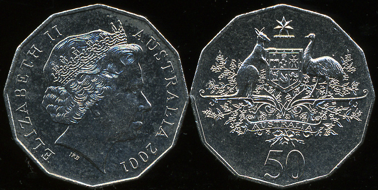 Австралия. 50 центов. 2001 (Unc)