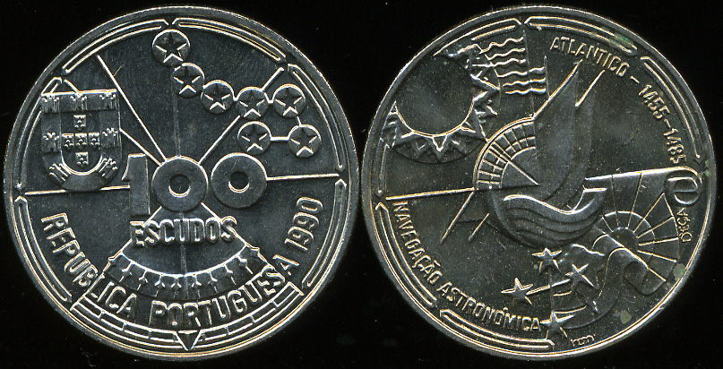 Португалия. 100 эскудо. 1990 (Unc)