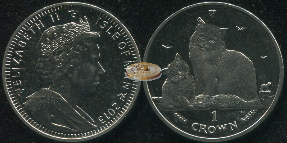 Остров Мэн. 1 крона. 2013 (Unc)